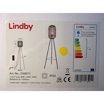 Lindby - Лампион MARLY 1xE27/40W/230V