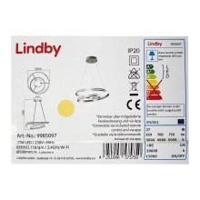 Lindby - LED Димируем пендел SMART VERIO LED/27W/230V 3000/4000/6000K + д.у.