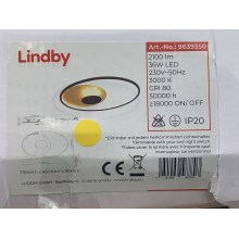Lindby - LED Димируем плафон FEIVAL LED/36W/230V