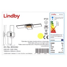 Lindby - LED Димируем полилей за повърхностен монтаж EMILJAN LED/35W/230V