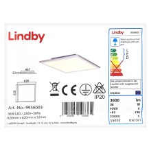 Lindby - LED Плафон LIVEL LED/36W/230V