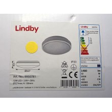 Lindby - LED Плафон със сензор CAMILLE LED/12W/230V