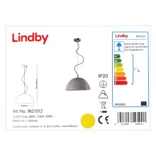 Lindby - LED RGBW Димируем пендел CAROLLE 1xE27/10W/230V Wi-Fi Tuya