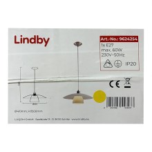 Lindby - Пендел DOLORES 1xE27/60W/230V