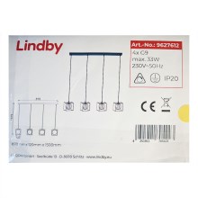 Lindby - Пендел JOSIPA 4xG9/33W/230V