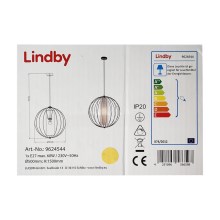Lindby - Пендел KORIKO 1xE27/60W/230V