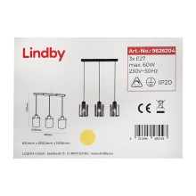 Lindby - Пендел KOURTNEY 3xE27/60W/230V