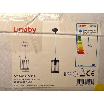 Lindby - Пендел YONAN 1xE27/40W/230V IP44