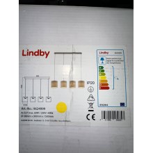Lindby - Пендел ZALIA 4xE27/60W/230V