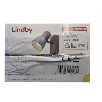 Lindby - Стенен спот THORIN 1xE14/40W/230V
