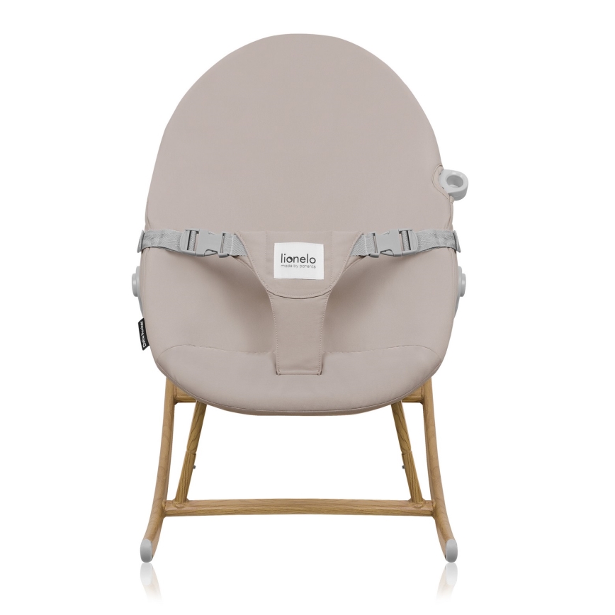 Lionelo - 4-в-1 детски стол за хранене DALIA SET, сив/натурален