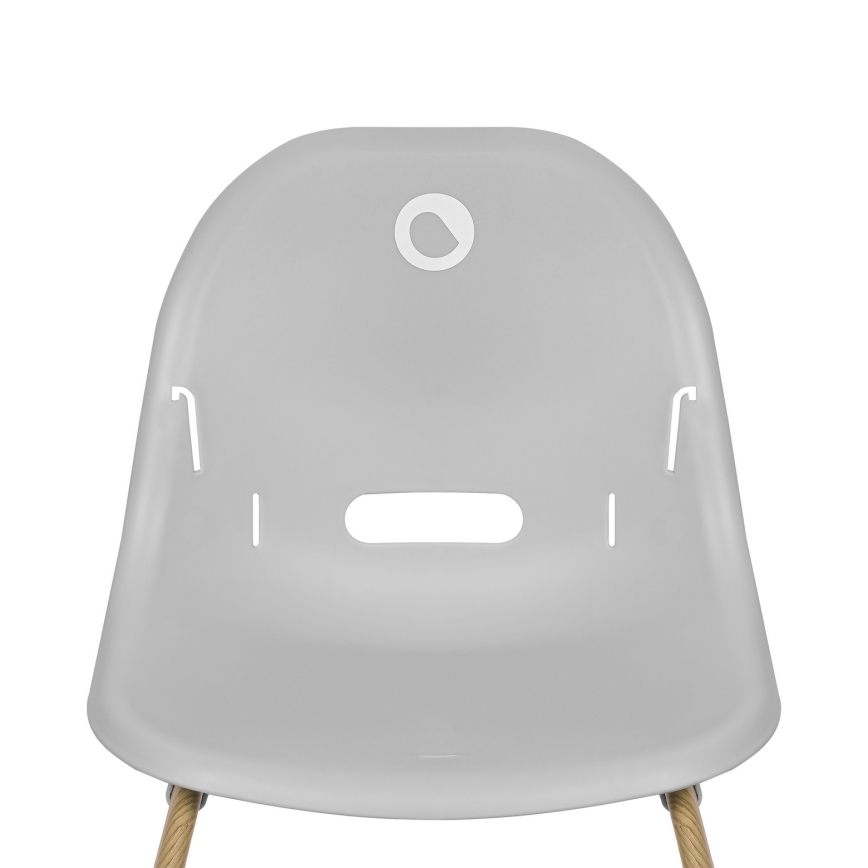Lionelo - 4-в-1 детски стол за хранене DALIA SET, сив/натурален
