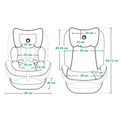 Lionelo - Автокресло AART i-Size 40-150 cm черно/сиво
