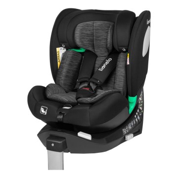 Lionelo - Автокресло BRAAM i-Size с въртяща се база 40-150 cm, черен карбон