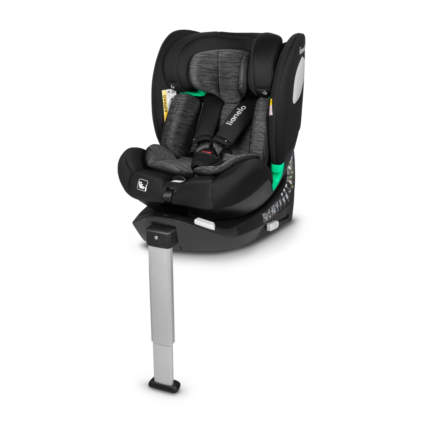 Lionelo - Автокресло BRAAM i-Size с въртяща се база 40-150 cm, черен карбон