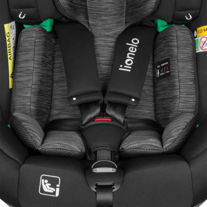 Lionelo - Автокресло BRAAM i-Size с въртяща се база 40-150 cm, черен карбон