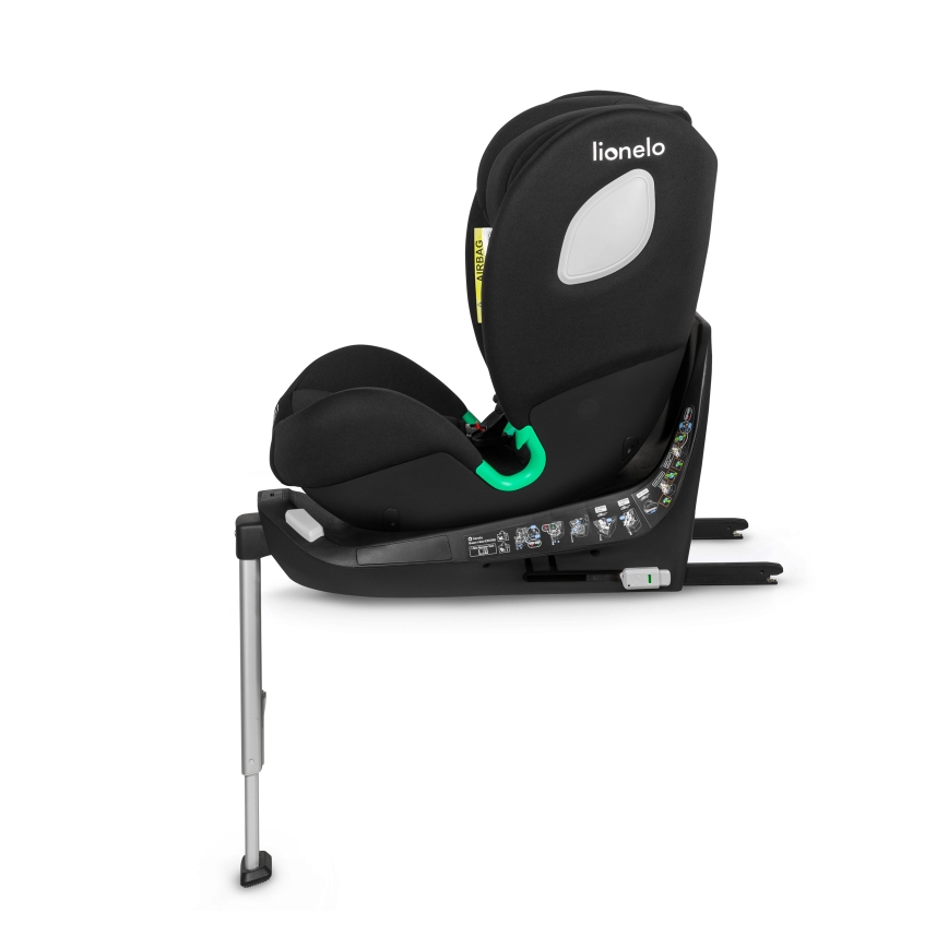 Lionelo - Автокресло BRAAM i-Size с въртяща се база 40-150 cm, черен карбон