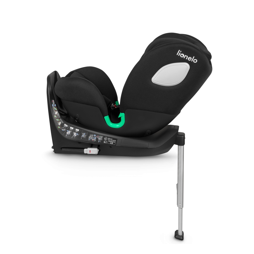 Lionelo - Автокресло BRAAM i-Size с въртяща се база 40-150 cm, черен карбон
