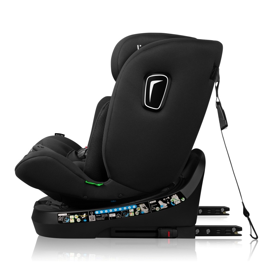 Lionelo - Автокресло BRAVE i-Size с въртяща се база, 40-150 cm, черен карбон