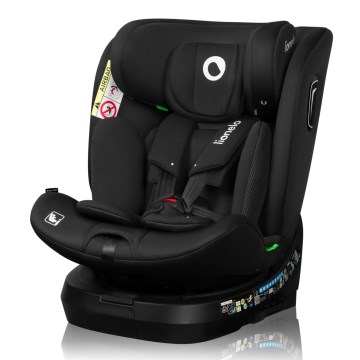 Lionelo - Автокресло BRAVE с въртяща се основа i-Size 40–150 см, черен карбон