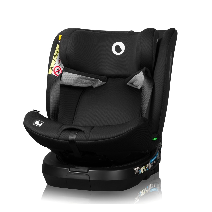 Lionelo - Автокресло BRAVE с въртяща се основа i-Size 40–150 см, черен карбон