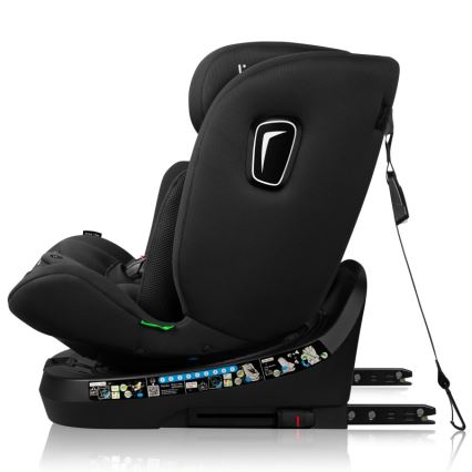 Lionelo - Автокресло BRAVE с въртяща се основа i-Size 40–150 см, черен карбон