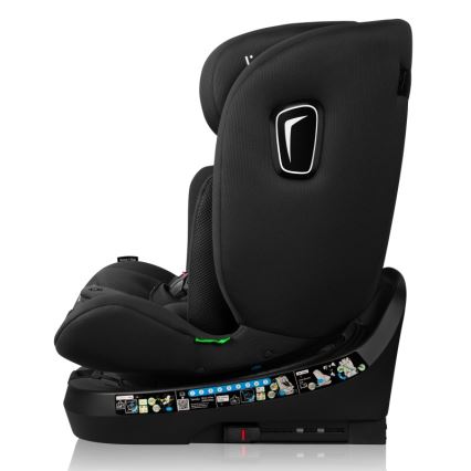 Lionelo - Автокресло BRAVE с въртяща се основа i-Size 40–150 см, черен карбон