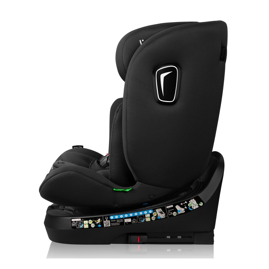 Lionelo - Автокресло BRAVE с въртяща се основа i-Size 40–150 см, черен карбон