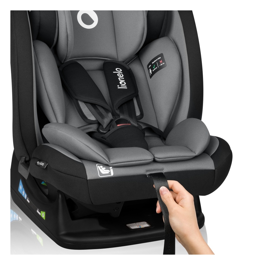 Lionelo - Автокресло IZZY i-Size 40-150 см Черно/Сиво