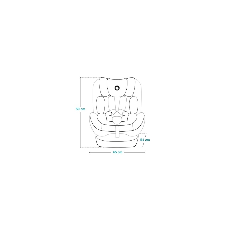 Lionelo - Автокресло IZZY i-Size 40-150 см Черно/Сиво