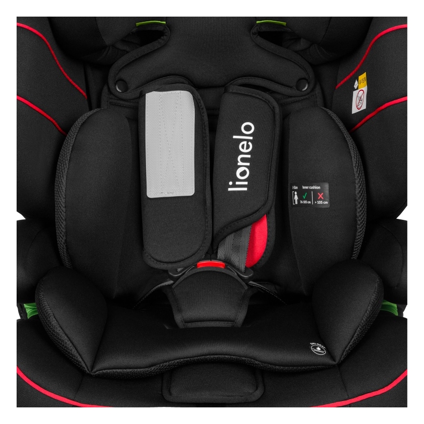 Lionelo - Автокресло LEVI i-Size 76-150 cm Sporty Black