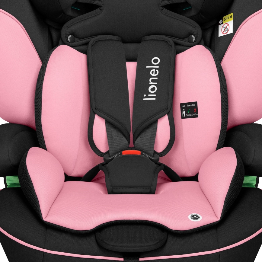 Lionelo - Автокресло LEVI i-Size 76-150 см, бебешко розово