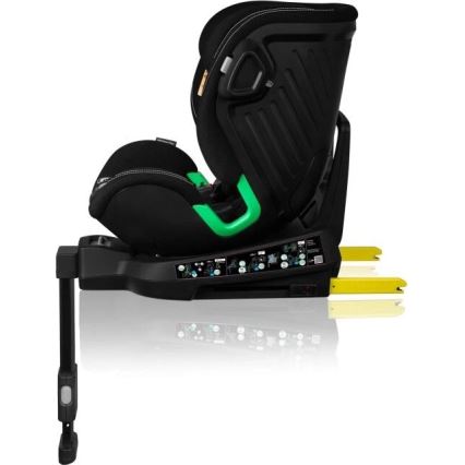 Lionelo - Автокресло с основа, въртящо се HARMONY i-Size 40-150 см черно