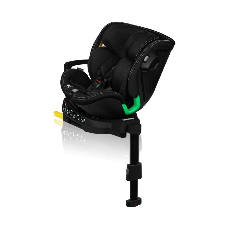 Lionelo - Автокресло с основа, въртящо се HARMONY i-Size 40-150 см черно