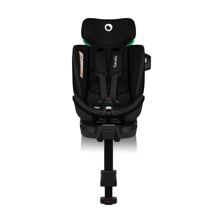 Lionelo - Автокресло с основа, въртящо се HARMONY i-Size 40-150 см черно