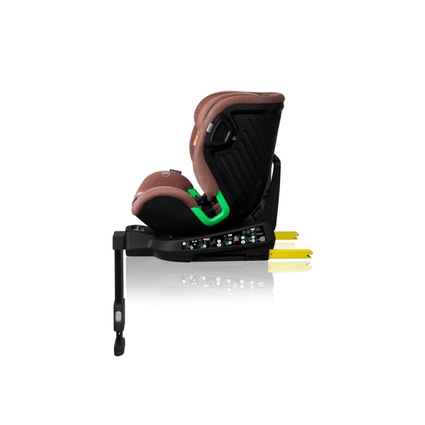 Lionelo - Автокресло с основа, въртящо се HARMONY i-Size 40-150 см тухлено червено