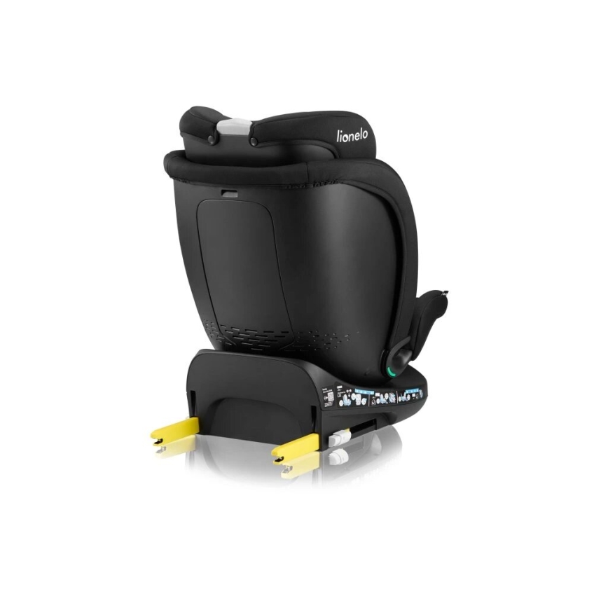 Lionelo - Автокресло с основа, въртящо се NAVY i-Size 40-150 см черно