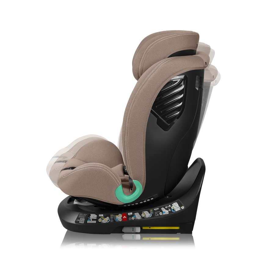 Lionelo - Детско столче за кола с въртяща се база BASTIAAN ONE i-Size 40-150 cm Пясъчно бежово