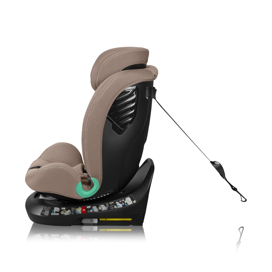 Lionelo - Детско столче за кола с въртяща се база BASTIAAN ONE i-Size 40-150 cm Пясъчно бежово