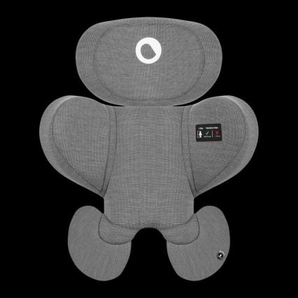 Lionelo - Автокресло с основа, въртящо се HARMONY i-Size 40-150 см черно/сиво