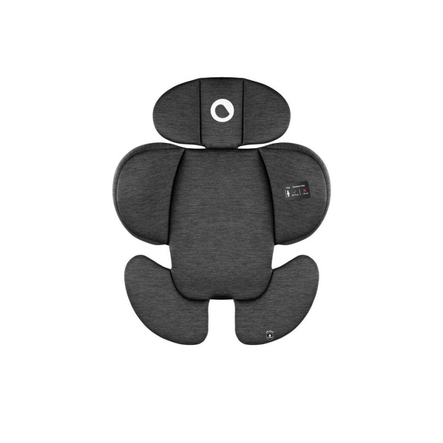 Lionelo - Автокресло с основа, въртящо се NAVY i-Size 40-150 см черно/червено