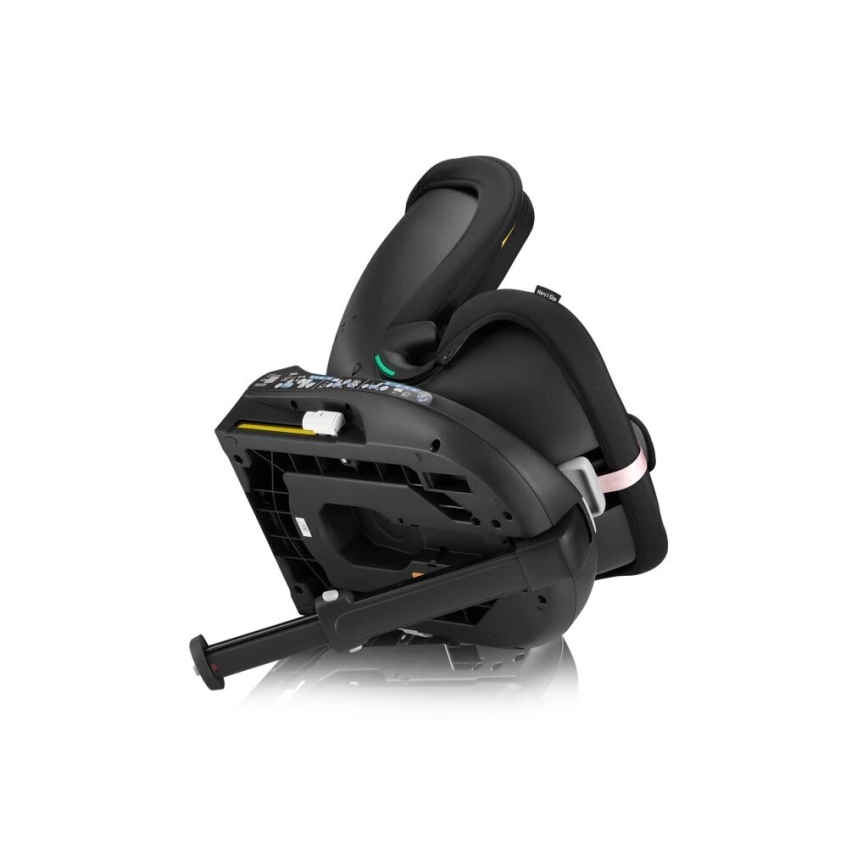 Lionelo - Автокресло с основа, въртящо се NAVY i-Size 40-150 см черно/розово