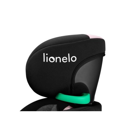Lionelo - Автокресло с основа, въртящо се NAVY i-Size 40-150 см черно/розово