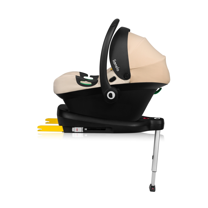 Lionelo - Автокресло с въртяща се база ASTRID SET i-Size 40-87 cm пясъчен беж