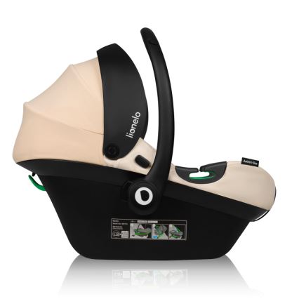 Lionelo - Автокресло с въртяща се база ASTRID SET i-Size 40-87 cm пясъчно бежово