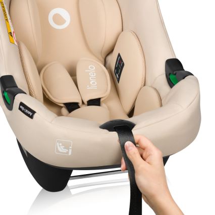 Lionelo - Автокресло с въртяща се база ASTRID SET i-Size 40-87 cm пясъчно бежово
