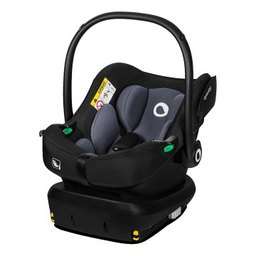 Lionelo - Автокресло с въртяща се база ASTRID SET i-Size 40-87 см Черно/сиво