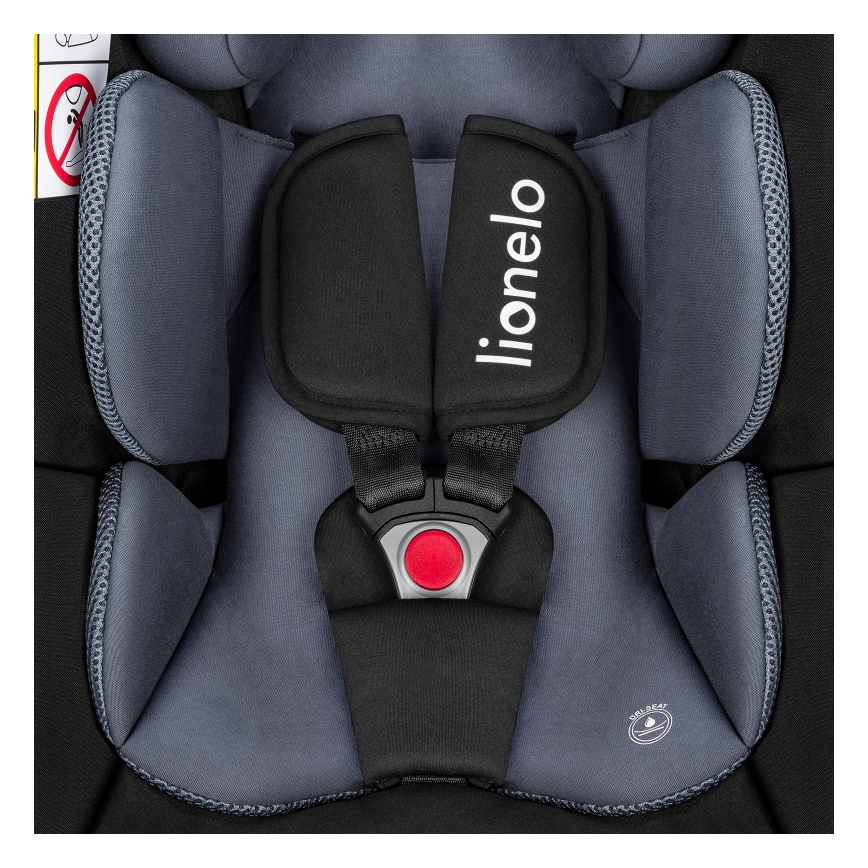 Lionelo - Автокресло с въртяща се база ASTRID SET i-Size 40-87 см Черно/сиво