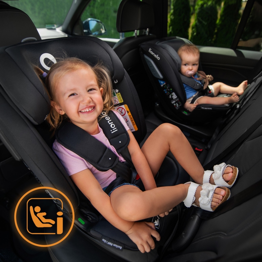 Lionelo - Автокресло с въртяща се база BASTIAAN i-Size 40-150 см Grey Stone