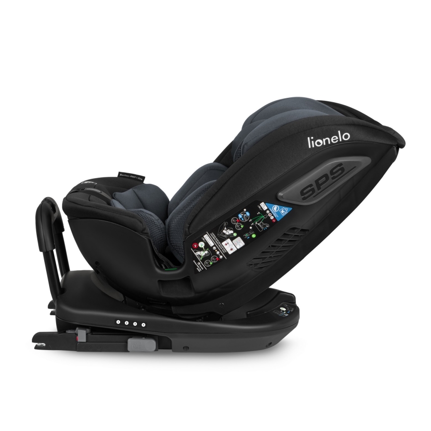 Lionelo - Автокресло с въртяща се база BASTIAAN i-Size 40-150 см Grey Stone